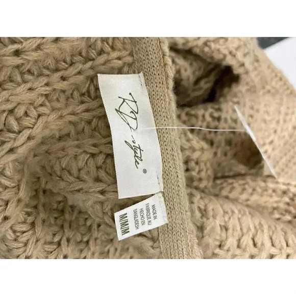 RD style brown acrylic cardigan - Picture 3 of 4